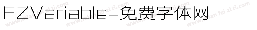 FZVariable字体转换