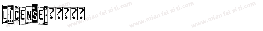 license字体转换