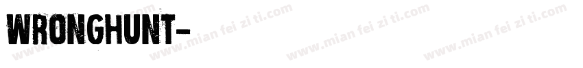 wronghunt字体转换