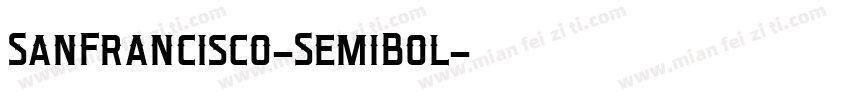 SanFrancisco-SemiBol字体转换