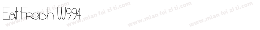 EatFresh-W994字体转换
