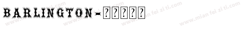 Barlington字体转换