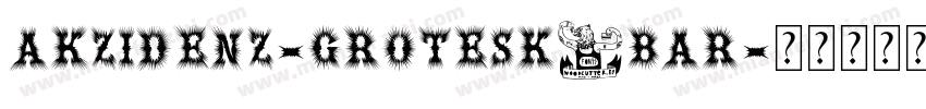 akzidenz-grotesk_bar字体转换
