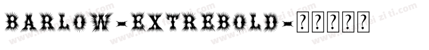 barlow-extrebold字体转换