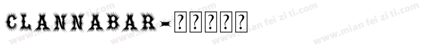 clannabar字体转换