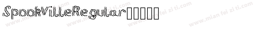 SpookVilleRegular字体转换