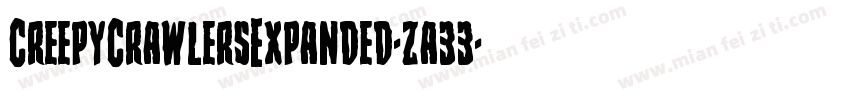 CreepyCrawlersExpanded-za33字体转换