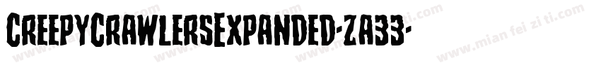 CreepyCrawlersExpanded-za33字体转换