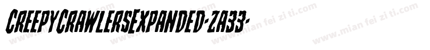 CreepyCrawlersExpanded-za33字体转换