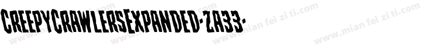 CreepyCrawlersExpanded-za33字体转换