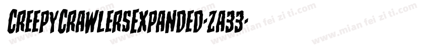 CreepyCrawlersExpanded-za33字体转换