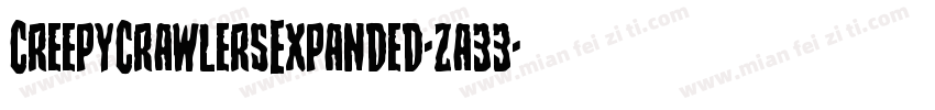 CreepyCrawlersExpanded-za33字体转换