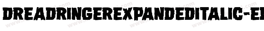 DreadRingerExpandedItalic-eBem字体转换