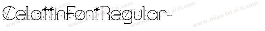 CelattinFontRegular字体转换