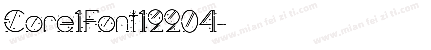 Core1Font12204字体转换