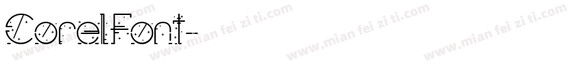 CorelFont字体转换