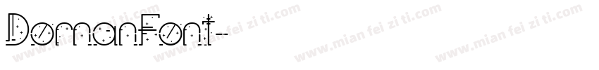 DornanFont字体转换