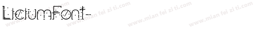 LiciumFont字体转换