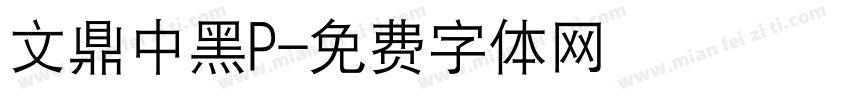 文鼎中黑P字体转换