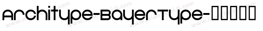 Architype-BayerType字体转换