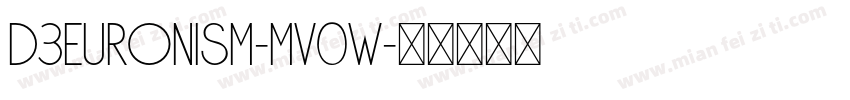 D3Euronism-MV0w字体转换