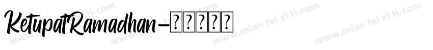 KetupatRamadhan字体转换