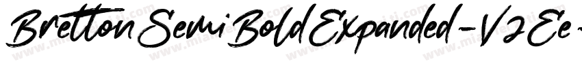 BrettonSemiBoldExpanded-V2Ee字体转换