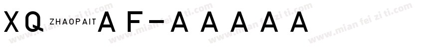 XQzhaopaitüF字体转换