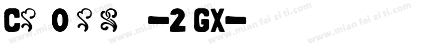 Cantonascript-2wGX字体转换