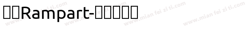 壁磊Rampart字体转换