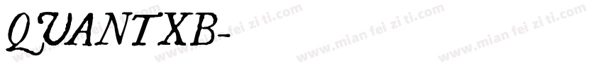 QUANTXB字体转换