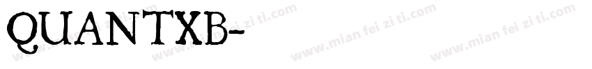 QUANTXB字体转换