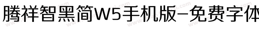 腾祥智黑简W5手机版字体转换