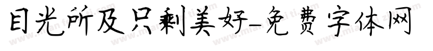 目光所及只剩美好字体转换