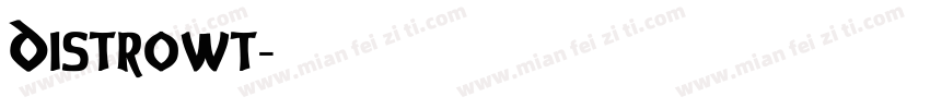 Distrowt字体转换