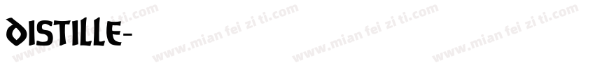 distille字体转换