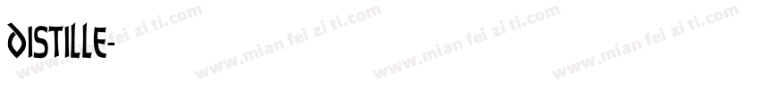 distille字体转换
