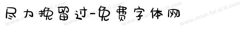 尽力挽留过字体转换