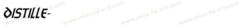distille字体转换