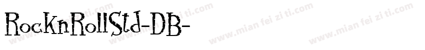 RocknRollStd-DB字体转换