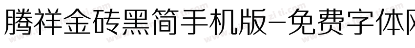 腾祥金砖黑简手机版字体转换