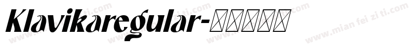 Klavikaregular字体转换