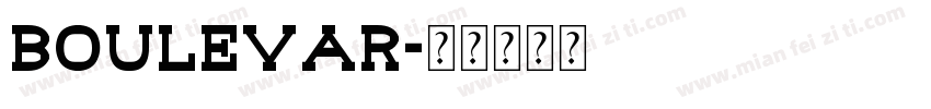 Boulevar字体转换