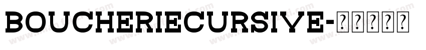 boucheriecursive字体转换