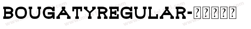 bougatyregular字体转换