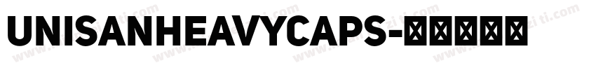 UniSanHeavyCAPS字体转换
