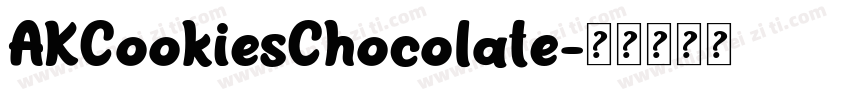 AKCookiesChocolate字体转换