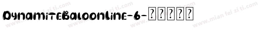 DynamiteBaloonLine-6字体转换