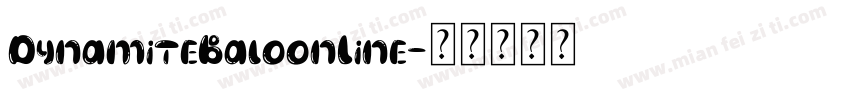 DynamiteBaloonLine字体转换