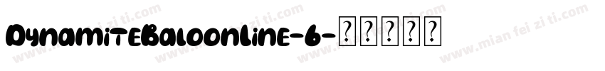 DynamiteBaloonLine-6字体转换